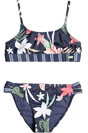 Roxy Vacay For Life - Conjunto de bikini bralette para Niñas 7-16