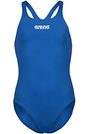 Arena Solid Swim Pro Team Maillot de Bain Une Pièce Fille, Séchage Rapide, Maillot de Bain Sportif en Tissu MaxLife Eco avec Résistance Maximale au Chlore et Protection UV UPF 50+
