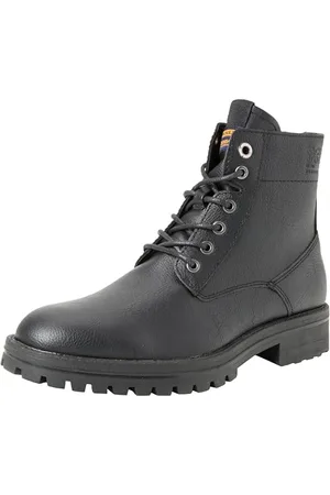 JACK & JONES Bestseller A/S Jfwbernie Pu Bateau Bottines à lacets en polyuréthane Homme, , 42 EU