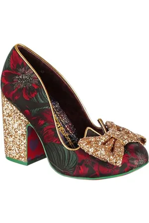 Irregular Choice Femme on May Way Tissu Oxford, Vert/Multicolore, 36 EU
