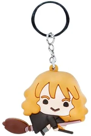 Harry Potter Hermione Chibi-Figurine en Vinyle Porte-clés, Brun, 7 x 6 cm