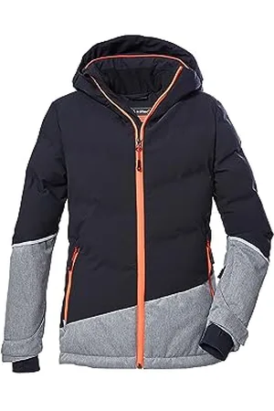 Killtec Fille Veste de ski/veste matelassée avec capuche et jupe pare-neige KSW 178 GRLS SKI QLTD JCKT, , 140, 39900-000