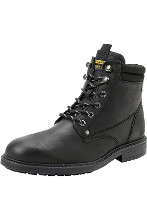 JACK & JONES Homme Jfwsolomon Bottes en Cuir Sn Bottines à Lacets, , 41 EU