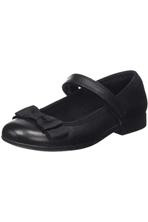 Clarks Scala Tap K Ballerines, Black Leather, 29.5 EU