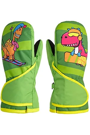 Ziener Gants de Ski LEMMI Unisexes pour bébé, Vert Irlandais, 86 cm