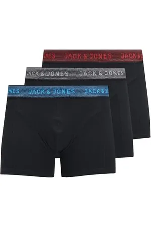 JACK & JONES Jacwaistband Trunks 3 Pack Noos Jr Garçon Caleçon boxeur, , 16 ans