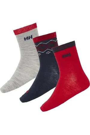 Helly Hansen Enfants Unisexe K Wool Sock 3Pk 32-35 Noir et ébène