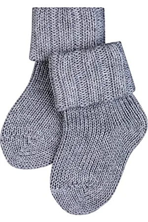 Falke Flausch B SO coton laine unies 1 paire, Chaussettes Mixte bébé, Blanc (Off-White 2040), 74-80