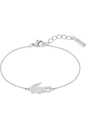 Lacoste Bracelet en Chaîne pour Femme Collection CROCODILE en Acier Inoxydable avec un Charm en forme de Crocodile - 2040046