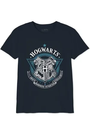 Harry Potter « Blue Hogwarts » BOHAPOMTS159 T-Shirt Garçon, , Taille 6 Ans