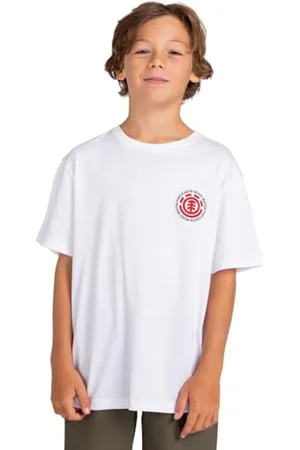 Element Seal BP - T-Shirt - Garçon Enfant 8-16 Ans - Blanc.