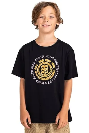 Element Summer Seal - T-Shirt - Garçon Enfant 8-16 Ans - Bleu.