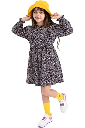 DeFacto Z4931A6 Robe, Black, 12-13 Ans Fille