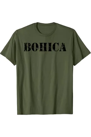 Militaire T shirts pour Homme en vert FASHIOLA