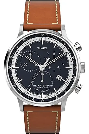 Timex Waterbury Classic Montre Homme Chrono 40mm Bracelet Cuir TW2V30800