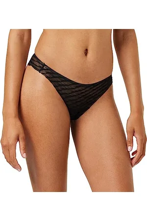Sloggi ZERO Lacy H Tiny tanga Femme, BLACK, S