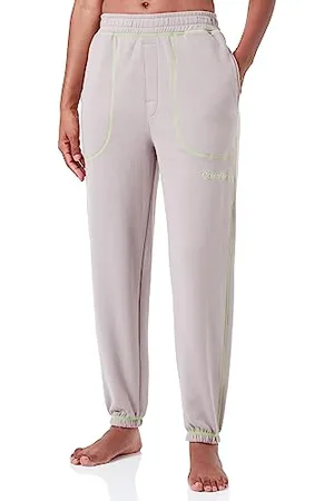Calvin Klein Femme Jogging Sweatpants, Multicolore (Satellite/Green Flash), S