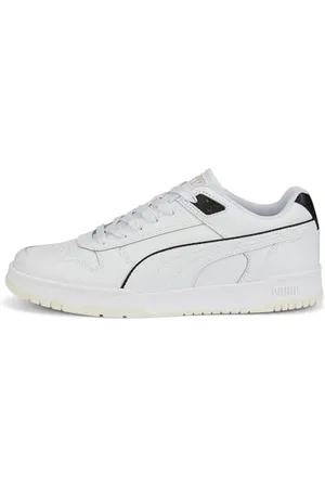 PUMA Unisex Rbd Game Low Baskets, White Black Team Gold, 39 EU