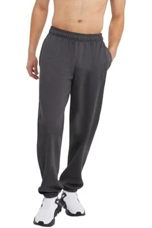 Champion Powerblend Pantalon décontracté en Polaire, Granite Heather-549314, 34-37 Homme