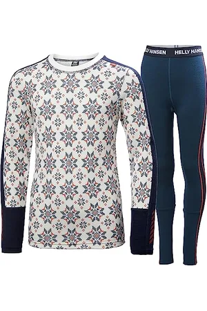 Helly Hansen Junior unisexe Jr Graphic Lifa Merino Set 14 Blanc et crème
