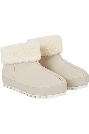 Calvin Klein Jeans Femme Chaussons Home Anke Slipper Chauds, Ecru (Eggshell/Creamy White), 37 EU