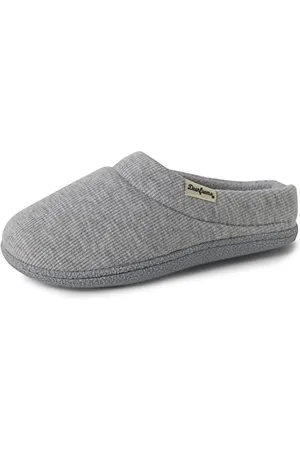 Dearfoams Femme Sabots en Maille côtelée en Dentelle Chausson, , Large