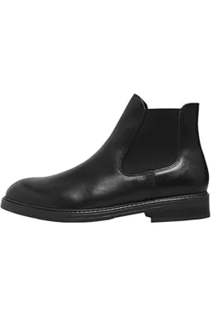 SELECTED Homme Bottes Chelsea en Cuir Slhblake B Noos, , 44 EU