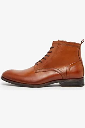 Bianco Homme Biabyron Leather Lace Up Bateau Cheville, , 45 EU
