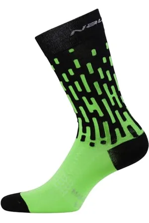 Nalini 02553501100C000.27 AHS FULMINE H22 Unisex Adult Socks FLUO GREEN/BLACK XS