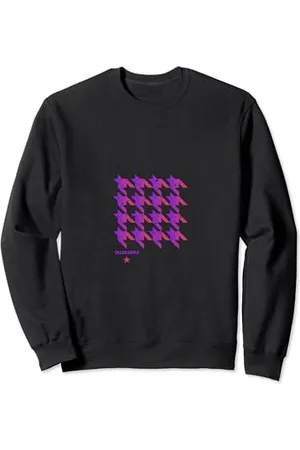 F4NT4STIC Pied De Poule Pink - Motif Chic Sweatshirt