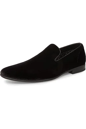 Steve Madden Homme Laight Mocassin, Velours Noir, 40 EU