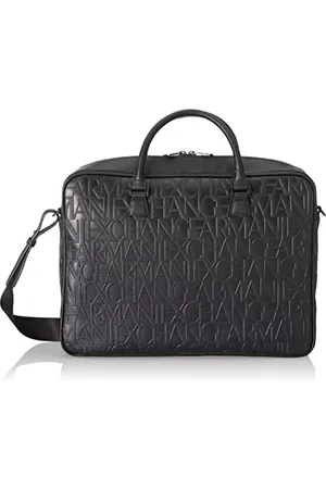 Armani Exchange Essential Jim, Sustainable Embossed Monogram, Zipper, Mallette à Lettres Homme, , Taille Unique