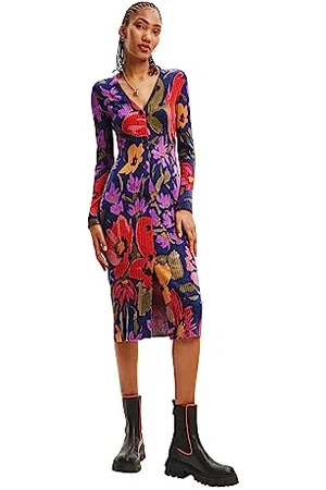 Desigual Vest_Delaware Robe, Finition du matériau, X-Small Femme