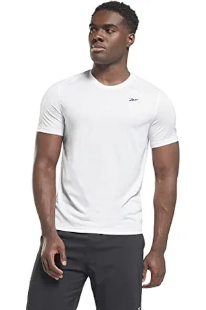 Reebok Workout Ready Short Sleeve Tech T-Shirts, White, XXL Homme