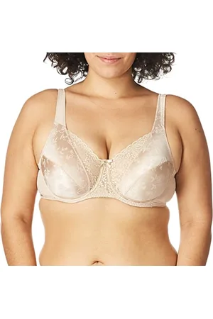 Playtex Secrets Love My Curves Signature Soutien-Gorge à Armatures Florales Us4422 Couverture Totale, Opaque, , 110C Femme