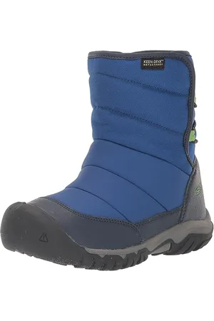 Keen Puffrider Waterproof Botte de Neige, Naval Academy/Surf, 38 EU