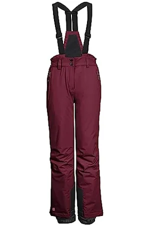 Killtec Fille Pantalon de Ski/Pantalon Fonctionnel avec bavette, Protection des Bords et Pare-Neige KSW 152 GRLS Ski PNTS, , 164, 41188-000