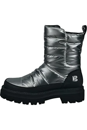 Bagatt TT Femme Carley Bottes, Argenté/Noir, 40 EU