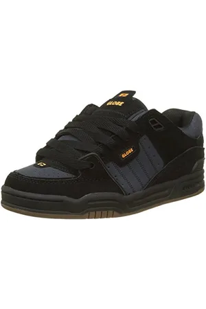 Globe Fusion , Chaussures de Skateboard Homme ,Multicolore (Black/Ebony/Orange) ,38 EU ( 5 UK / 6 US )