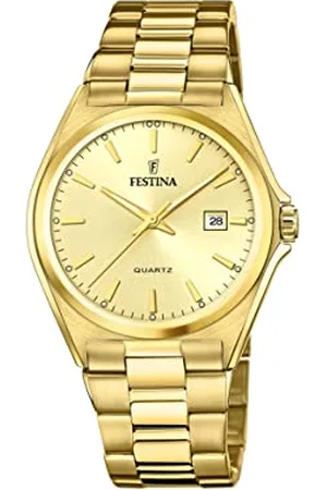 Festina Montre Acier Classique Champagne, Bracelet Acier, Homme