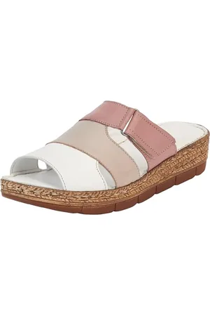 Andrea Conti Mules pour Femme, Pierre Blanche, Gris argenté, 40 EU