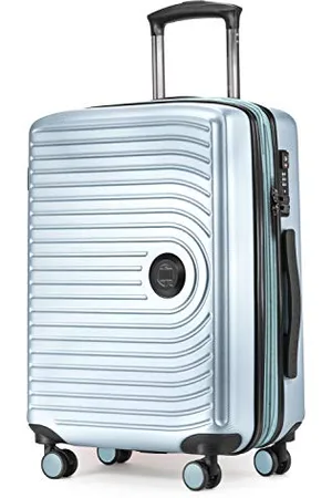 Hauptstadtkoffer Mitte - Bagage à Main 55X40X23, TSA, 4 Roulettes, Valise de Voyage, Valise Rigide, Valise à Roulettes, Valise Bagage à Main, Valise Bagage Cabine, Bleu Piscine