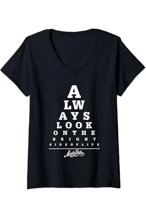 Monty Python Test officiel Bright Side Eye T-Shirt avec Col en V