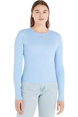 Tommy Hilfiger Femme T-Shirt Manches Longues Essential Basic, , XL