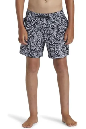 Quiksilver Garçon Surfsilk Mix Volley YTH 14 Maillot De Bain, Noir, 8 Ans EU