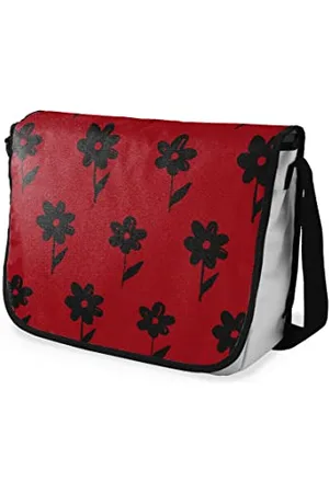 Bonamaison Sac à bandoulière imprimé numériquement avec bandoulière noire pour étudiants, sac à bandoulière, sac à bandoulière, sac à bandoulière, sac à bandoulière, pour l