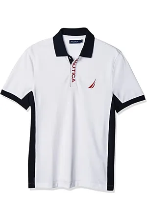 Nautica Polo piqué Performance à Manches Courtes Color Block, , L Homme