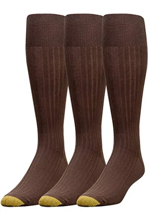 Gold Toe Canterbury Lot de 3 paires de chaussettes au-dessus du mollet pour homme, , M