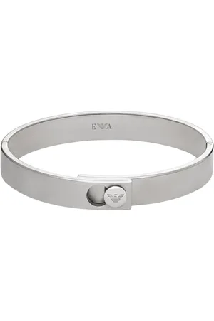 Emporio Armani Bracelet jonc en acier inoxydable, pour homme, EGS3086040