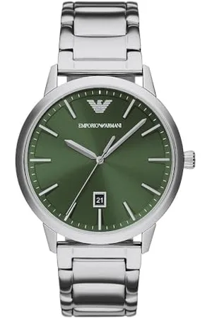 Emporio Armani Montre à Trois Aiguilles avec Date, en Acier Inoxydable, pour Homme, AR11575